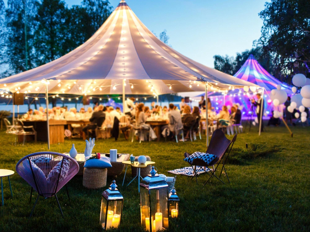 outdoor party tent rental
